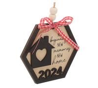 IMIKEYA Wooden Hanging Ornament for Home Housewarming Women Hand Carved Pendant Stylish Home Decor with Lucky Blessings Suitable for Celebration