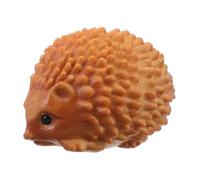 IMIKEYA Wooden Hedgehog Sculpture Cute Animal Desktop Ornament Hand-carved Solid Wood Carving Home Decor Accent for Living Room Office Shelf Display