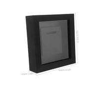 IMIKEYA Wooden Marathon Medal Display Frame with Photo Shadow Box Elegant Single Medal Holder Stand for Tabletop Race Awards for Runners and Sports Achievements