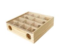 IMIKEYA Wooden Maze Toy for Hamster Chinchilla Maze Hamster Toy for and Boredom Breaker