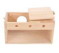 IMIKEYA Wooden Parakeet Nest Box for Birds and Parrots Sturdy Bird Nest Accessory That Can Be Hung Suitable for Outdoor Decoration and Backyard Use Not Easy to Deform