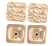 IMIKEYA Zinc Alloy Cabinet Pull Handles Modern Single Hole Drawer Knobs with Artistic Embossed Finish Comfortable Grip Easy Installation for Kitchen Cupboard Bar Area Furniture