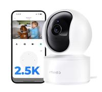 IMILAB C21 2.5K Security Camera Indoor, Room Camera for Bedroom 360° View, Pet Cam w/Phone App & Speaker, Indoor Cam for Dog/Kid/Baby/Elderly, Night Vision, Plug-in, 2.4GHz WiFi, Local/Cloud Storage