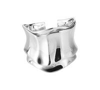 IMINI Fashion Geometric Statement Expandable Ring for Women Girls Adjustable Open Stacking Wide Rings Promise Eternity Finger Bands Minimalist Jewelry Gifts