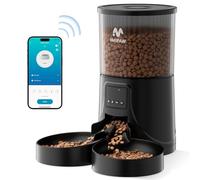 IMIPAW Automatic Cat Feeder - 2 Cats, App Control, 2.4G WIFI Auto Pet Feeders for Remote Feeding, Programmable 1-10 Meals, 4L Smart Timed Dog Food Dispenser, Fresh Lock Technology, Detachable Clean