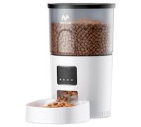IMIPAW Automatic Cat Feeder - 3L Pet Dry Food Dispenser with Timed Programmable Portion Control, Dual Power Backup, Easy Set Up, 10 Meals Per Day for Cats and Puppies(Remote not Supported)