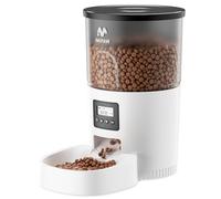 IMIPAW Automatic Cat Feeder, Pet Food Dispenser with Programmable Timer, 1-6 Meals Per Day, Button Control Lockable Lid, 3L Smart Auto Pet Feeders for Cats and Small Dogs