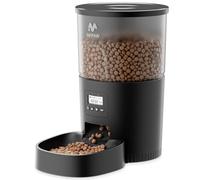 IMIPAW Automatic Cat Feeders, 3L Timed Cat Dry Food Dispenser, Dual Power Supply, Programmable Portion Size, 1-6 Meals Per Day, Auto Pet Feeder for Cats and Small Dogs