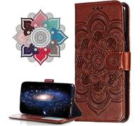 IMIRST Case for Honor 400 Pro 5G, PU Leather Wallet Case with Kickstand Card Slots Holder Magnetic Closure Embossed Shockproof Flip Cover for Honor 400 Pro 5G. LD Mandala Brown