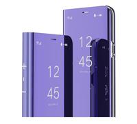 IMIRST Flip Case for iPhone 16e Makeup Mirror Design Clear View Flip Bookstyle Luxury Protective Shell With Kickstand Phone Cover for Apple iPhone 16e. Flip Mirror: Purple