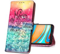 IMIRST Flip Case for Samsung Galaxy A13 4G Faux Leather Wallet Case 3D Pattern Protective Cover with Card Slot Stand Compatible for Samsung Galaxy A13 4G / A13 4G LTE. YB Sea
