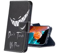 IMIRST OPPO A15 Case Durable Lightweight PU Leather Wallet Phone Case Flip Folio Shockproof Slim Fit Protective Cover for OPPO A15. BF Bad Smile