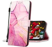 IMIRST Samsung Galaxy A53 5G Phone Cases - Premium Marbling Pattern Leather Phone Case Flip Wallet Protective Case Cover for Samsung Galaxy A53 5G (6.5 Inch). YBD Marble Purple