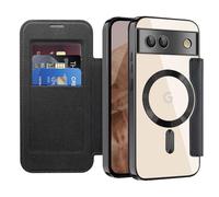 IMIRST Wallet Case for Google Pixel 8A with Card Holder, WD Black