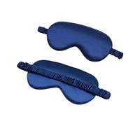 Imitated Silk Eye Mask with Shading Effect, Travel Eyepatch for Relaxing Sleep Soft Eyeshade Shield Tool Set Care Tools(Dark Blue)