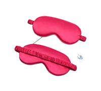 Imitated Silk Eye Mask with Shading Effect, Travel Eyepatch for Relaxing Sleep Soft Eyeshade Shield Tool Set Care Tools(Red)