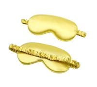 Imitated Silk Eye Patch Shading Sleep Eye Mask Eyepatch Travel Relax Cover Eyeshade Health Sleeping Shield Soft Eye Care Tools(Yellow,4PCS)