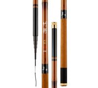 Imitation Bamboo Fishing Rod short sections, 3.6M-7.2M carbon fiber fishing rod ultra-light and ultra-hard carp fishing rod(6.3m)