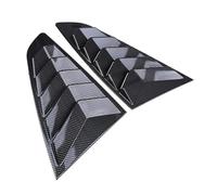 Imitation Carbon Fiber 1/4 Quarter Side Window Scoop Louvers Cover Vent Compatible For Ford Mustang Fastback 2015-present(Imitation Carbon)