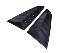 Imitation Carbon Fiber 1/4 Quarter Side Window Scoop Louvers Cover Vent Compatible For Ford Mustang Fastback 2015-present(Matte Black)