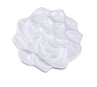 Imitation Ceramic Plastic Palette Artist Watercolor Palette Rose-shaped Gouache Palette Flower-shaped Paint Painting Supplies For Watercolor,Gouache(23.5x13.5cm)