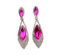 Imitation Diamonds Dangle Earrings for Women Ear Pendants with Rhinestones Teardrop Handmade Cubic Zirconia Earwear Dangle Earrings for Women