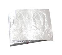 Imitation Gold Leaf Paper Gilding Copper Aluminum for Arts Crafts Gilded Home Decoration 1000PCS for Crafts, Art Projects and Decorations(14cm Silver Leaf)