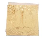 Imitation Gold Leaf Paper Gilding Copper Aluminum for Arts Crafts Gilded Home Decoration 1000PCS for Crafts, Art Projects and Decorations(14cm Gold Leaf)