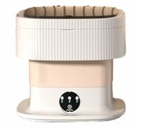 Imitation Hand Washing Pulsator Washing Machine, Portable and Foldable, Saving Space, Suitable for Tourism, Business Trips, Etc. (khaki)