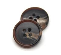 Imitation Horn Pattern Coat Suit Buttons for Clothing Men Classical Decorative Sewing Accessories-Dark Brown-23mm 15pcs