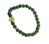 Imitation Jades Beaded Good Luck Wealth Handchain For Women Fashionable Woven Red Cord Wristchain Wrist Jewelry Attracting Career