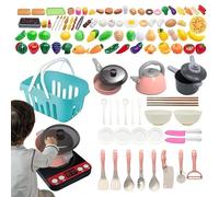 Imitation Kitchen - 110 Pieces Kitchen Utensils Set for | Imitation Toy Utensils - for Home, School, Role Play, Party, Travel, Kindergarten, Nursery