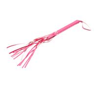Imitation leather BDSM whip - dominatrix riding crop (pink, 42 cm)