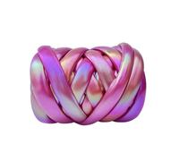 Imitation Leather Yarn 250g 1PC Imitation Metal Leather Thick Super Bulky Chunky Yarn Hand Knitting Woven Thread Basket Blanket Carpets Giant DIY(Color 18)