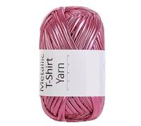 Imitation Leather Yarn 500g Metal Wind Cloth Thread, Hand Woven Crochet Bag Slipper Yarn, Non Pilling Imitation Leather Threadther Shiny T-Shirt(Color 6)