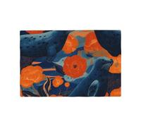 Imitation Linen Sea Lions Placematï¼Œ 4-Piece Heat-Resistant Kitchen Placemat, Restaurant Decoration Printed Placemat.