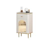 Imitation Marble Top Chest of Drawers Dresser with Gold Metal Handles Stylish Storage for Bedroom Living Room Hallway Entryway - 43x30x79cm