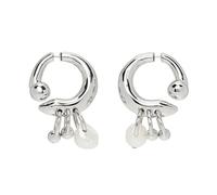 Imitation Pearl Earrings for Women Trendy Detachable Drop Earring French Elegant Geometric Jewelry Wedding Party Earring Pearl Earrings Hoops