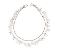 Imitation Pearl Glass Beads Iron Chain Jewelry Accessories Pants Handbag Trendy Iron Alloy Jungle Jewelry