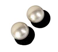Imitation Pearl Stud Earrings Vintage Leopard Flocked Art Autumn Winter Fashion Accessory Daily Wear Retro Animal Print Pearl Earrings
