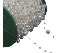 Imitation Pearls Beads Chain for Wedding Party Decoration Artificial Pearls Resin Beads for Art Craft and Jewelry Making Bridals Bouquets