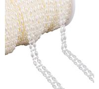 Imitation Pearls Beads Chain for Wedding Party Decoration Artificial Pearls Resin Beads for Art Craft and Jewelry Making Bridals Bouquets