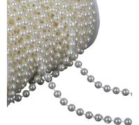Imitation Pearls Beads Chain for Wedding Party Decoration Artificial Pearls Resin Beads for Art Craft and Jewelry Making Bridals Bouquets