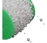 Imitation Pearls Beads Chain for Wedding Party Decoration Artificial Pearls Resin Beads for Art Craft and Jewelry Making Bridals Bouquets