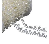 Imitation Pearls Beads Chain for Wedding Party Decoration Artificial Pearls Resin Beads for Art Craft and Jewelry Making Bridals Bouquets