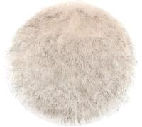 Imitation Sheepskin Round Office Chair Pad - Dining Room Desk Seat Cushion for Computer, Fur Area Rugs for Living Room (4, 30cm/12in)