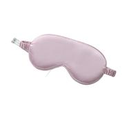 Imitation Silk Sleep Eye Mask, Nap Time Blackout Breathable Elastic, Printed Double-Sided(Pink)
