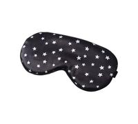 Imitation Silk Sleeping Eye Masks, Ultra-Light and Comfortable Eye mask, Cool and Shiny Sleeping Eye mask, Unisex, Adjustable Shoulder Strap, Suitable for Home nap Travel (Black with Stars)