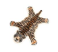 Imitation Tiger Rug Washable Carpet for Home Floor Decoration Cute Mat for Boy Girl Adults for Living Bedroom and Study