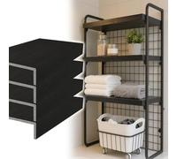 Imitation Wood Grain Wire Rack Cover Wire Shelf Cover for Pantry 1 2 3 4 5 Pieces, PVC Imitation Wood Grain Shelf Covers, Removable Metal Rack Cover 12 16 20 24 36 in Length(4 Pack,36inx12inx2in)